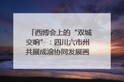 西博会上的“双城交响”：四川六市州共展成渝协同发展画卷｜西博视界