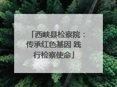 西峡县检察院：传承红色基因 践行检察使命