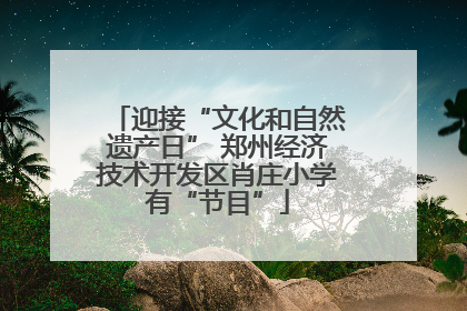 迎接“文化和自然遗产日” 郑州经济技术开发区肖庄小学有“节目”