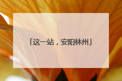 这一站，安阳林州