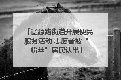辽源路街道开展便民服务活动 志愿者被“粉丝”居民认出