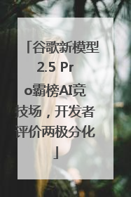 谷歌新模型2.5 Pro霸榜AI竞技场，开发者评价两极分化