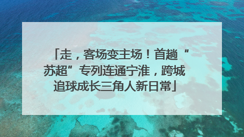 走，客场变主场！首趟“苏超”专列连通宁淮，跨城追球成长三角人新日常
