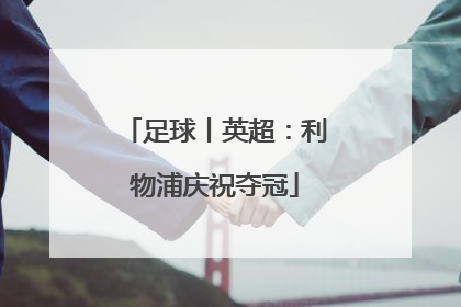 足球丨英超：利物浦庆祝夺冠