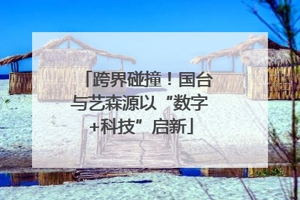 跨界碰撞！国台与艺森源以“数字+科技”启新