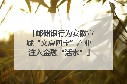 邮储银行为安徽宣城“文房四宝”产业注入金融“活水”