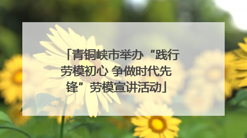 青铜峡市举办“践行劳模初心 争做时代先锋”劳模宣讲活动