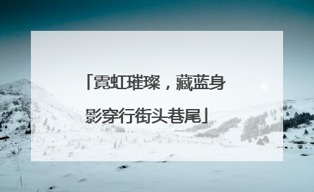 霓虹璀璨，藏蓝身影穿行街头巷尾