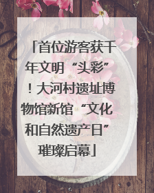 首位游客获千年文明“头彩”！大河村遗址博物馆新馆“文化和自然遗产日”璀璨启幕