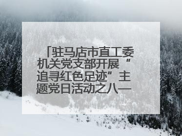 驻马店市直工委机关党支部开展“追寻红色足迹”主题党日活动之八——鏖战独树镇