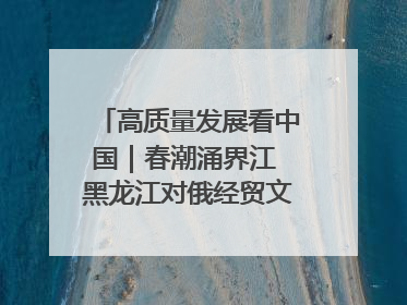 高质量发展看中国｜春潮涌界江 黑龙江对俄经贸文旅交流绿意盎然