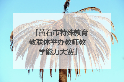 黄石市特殊教育教联体举办教师教学能力大赛