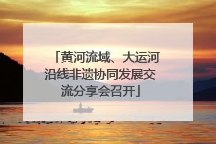 黄河流域、大运河沿线非遗协同发展交流分享会召开