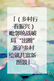 （乡村行·看振兴）毗邻统战破局“出圈” 浙沪乡村绘就共富新图景