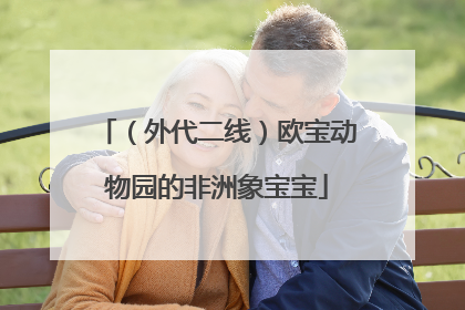 （外代二线）欧宝动物园的非洲象宝宝