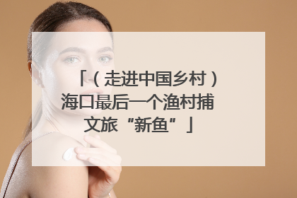 （走进中国乡村）海口最后一个渔村捕文旅“新鱼”