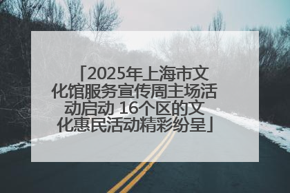 2025年上海市文化馆服务宣传周主场活动启动 16个区的文化惠民活动精彩纷呈