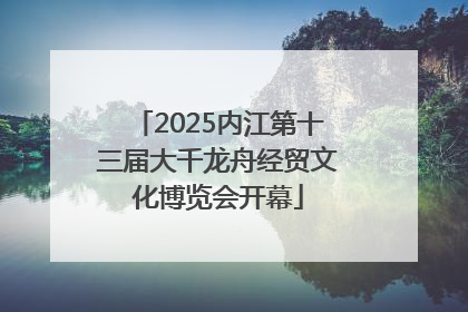 2025内江第十三届大千龙舟经贸文化博览会开幕
