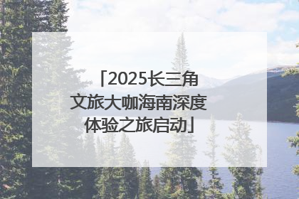 2025长三角文旅大咖海南深度体验之旅启动