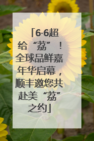 6·6超给“荔”！全球品鲜嘉年华启幕，顺丰邀您共赴美“荔”之约