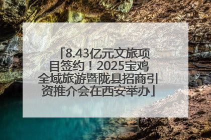 8.43亿元文旅项目签约！2025宝鸡全域旅游暨陇县招商引资推介会在西安举办