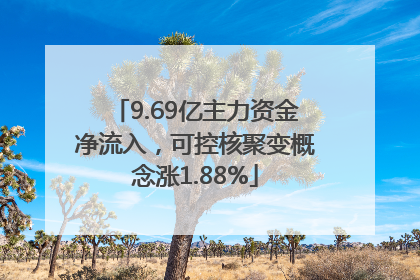 9.69亿主力资金净流入，可控核聚变概念涨1.88%