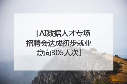 AI数据人才专场招聘会达成初步就业意向305人次
