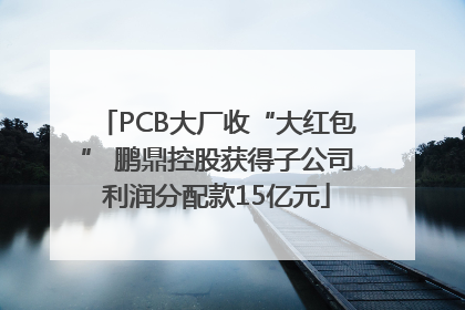 PCB大厂收“大红包” 鹏鼎控股获得子公司利润分配款15亿元